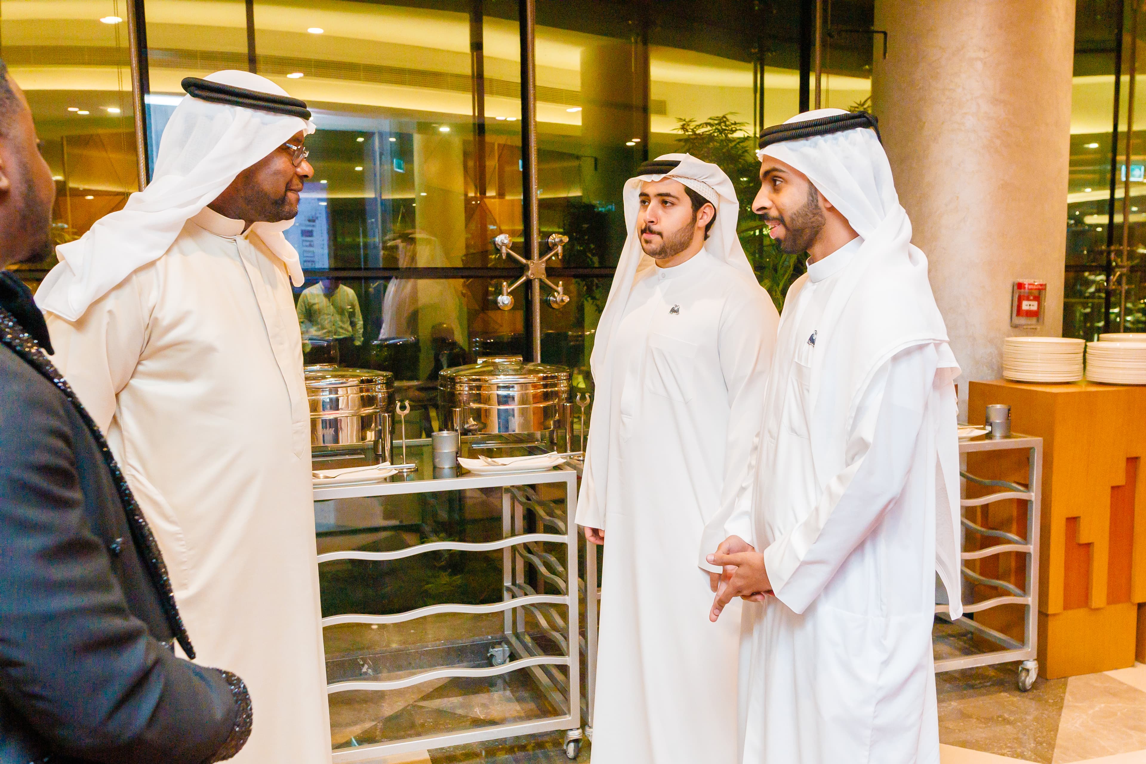 Leaders discussing global sustainability initiatives